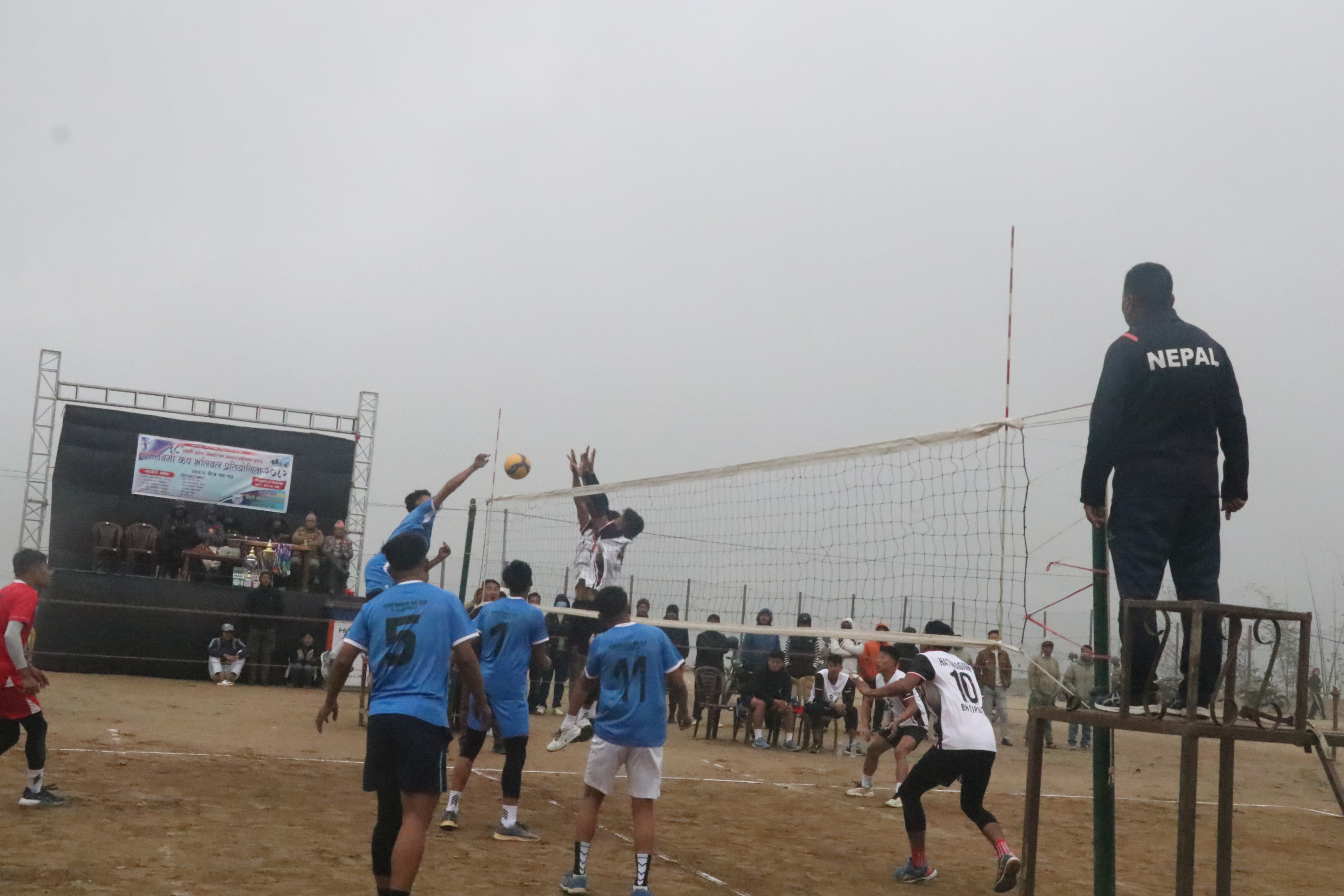 हिलेमा राम नवमी कप भलिबल सुरु, राम प्रसारको विजयी सुरुवात